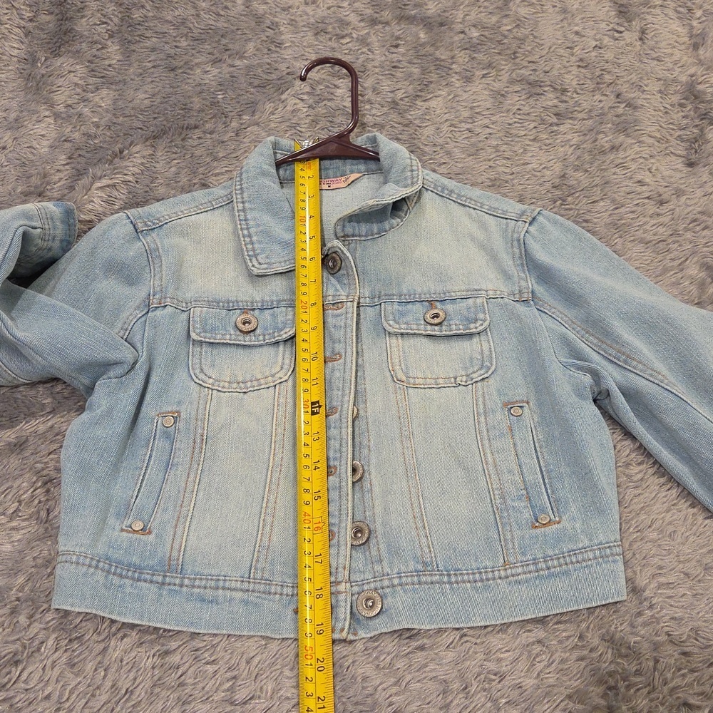 Highway Jeans Light Blue Cropped Denim Jacket Size M! - Picture 7 of 7